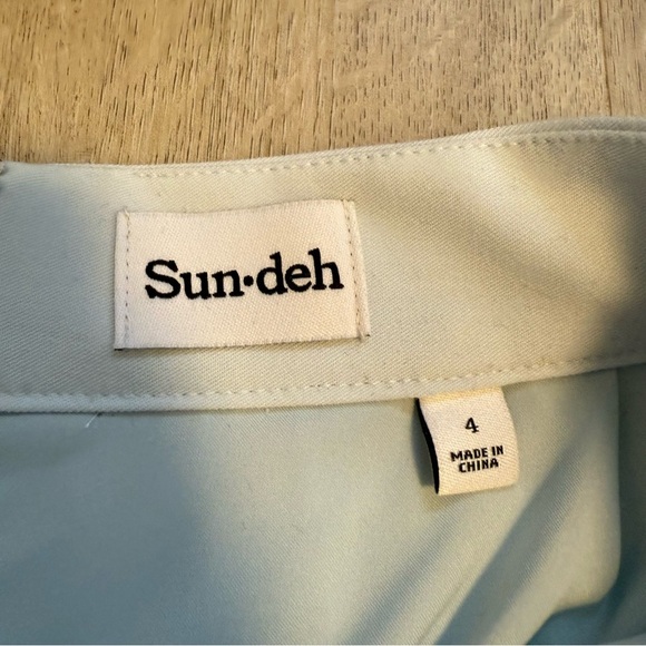 Sunday Best Blue Pleated Tabby Mini Skirt - Picture 2 of 4